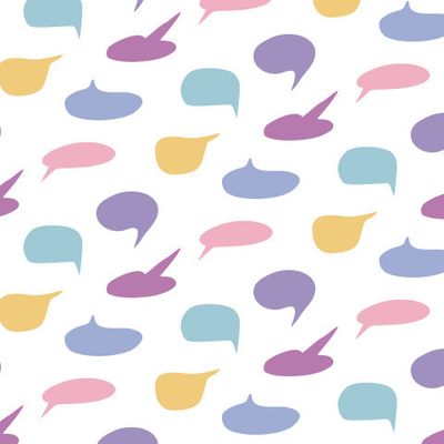 Buy fabric dialog bubbles color