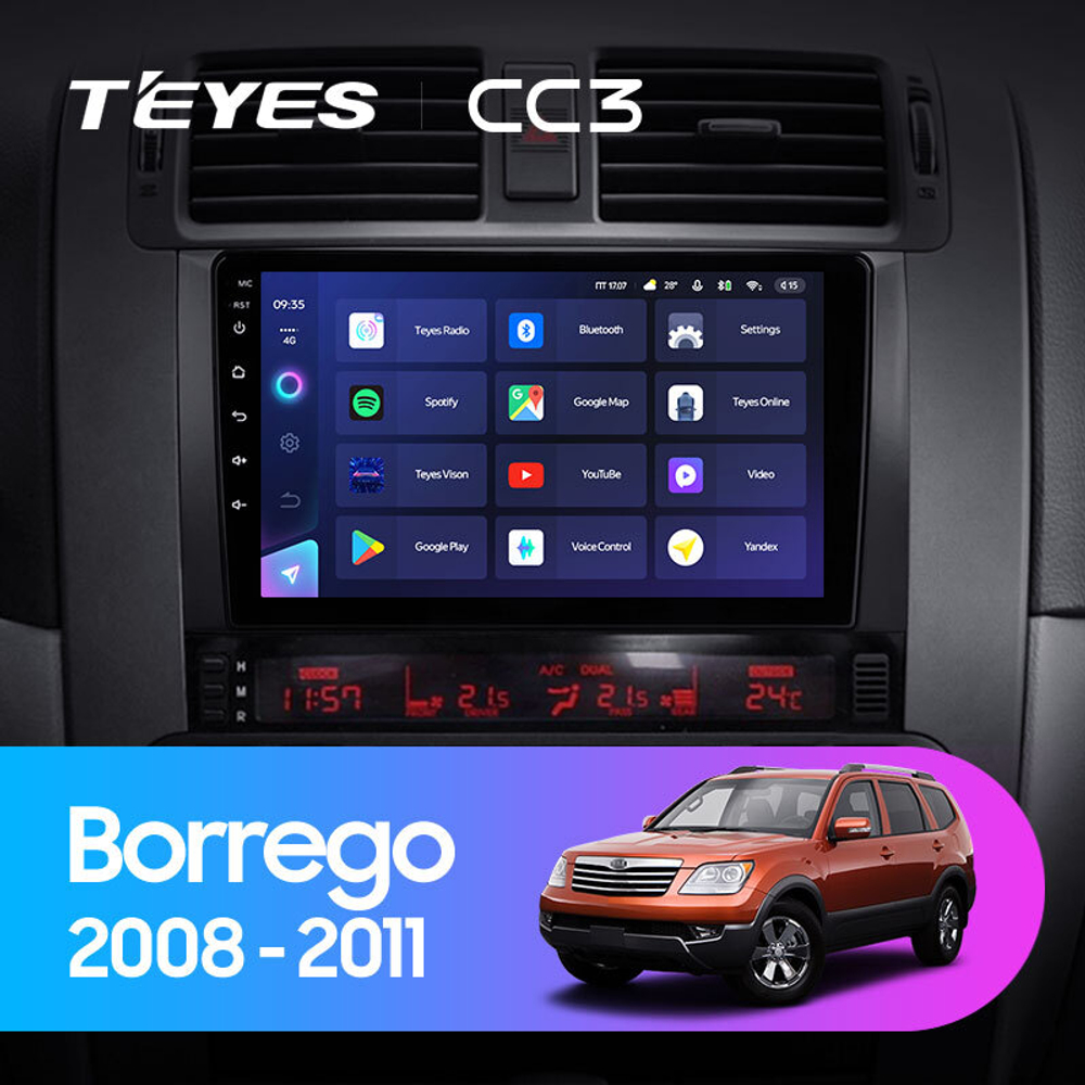 Teyes CC3 9"для KIA Borrego 2008-2011
