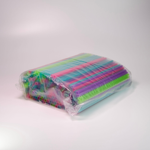 Трубочка прямая 8х240 цветная AVIORA 250 шт/24