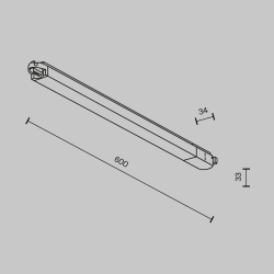 Трековый светильник Maytoni Technical TR000-1-24W3K-W