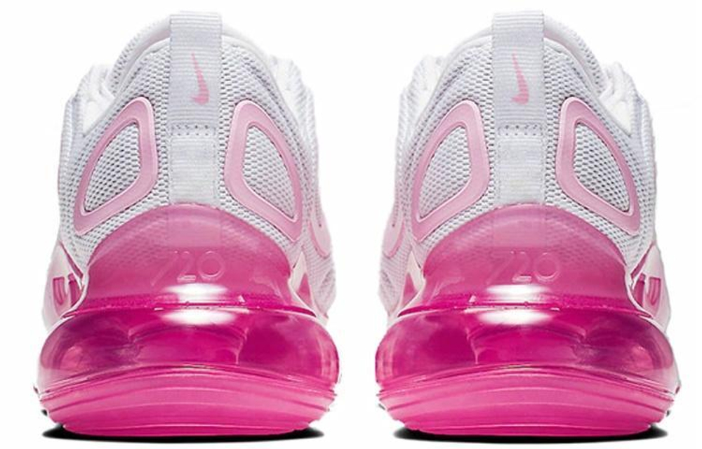 Кроссовки Nike Air Max 720 White Pink Rise Laser Fuchsia (Женская размерная сетка)