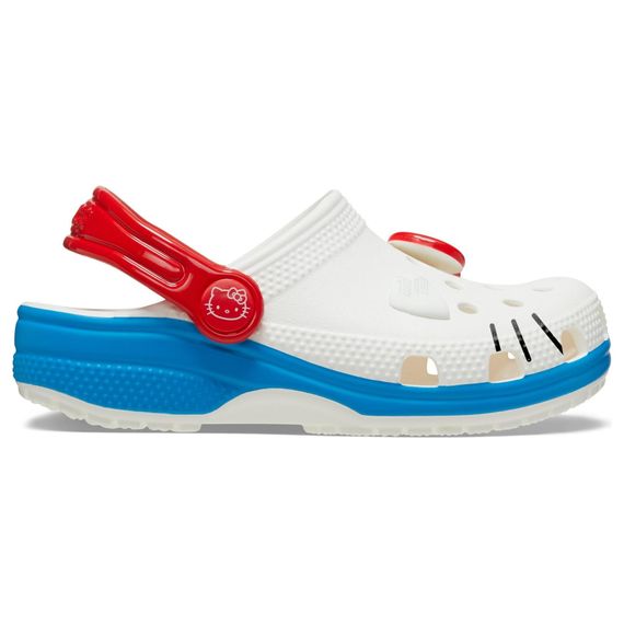 Crocs Classic Clog 'White Red Blue'