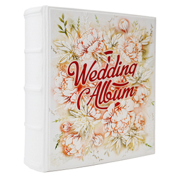 Фотоальбом большой «Wedding Album». Цвет молочный
