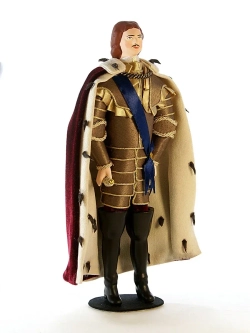 Кукла коллекционная Пётр I в доспехах и мантии