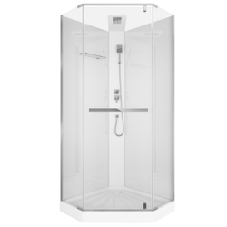 Душевая кабина Ceruttispa (ЧеруттиСпа) CHIKA901T, с низким поддоном, 90x90x225