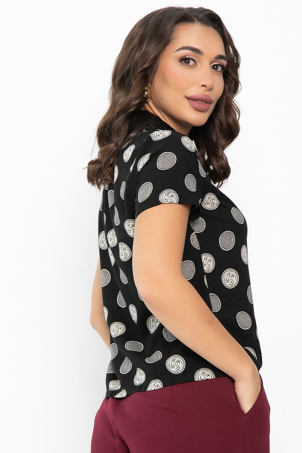 Поло Тренди (черное/круги) Б14092-10М LT Collection