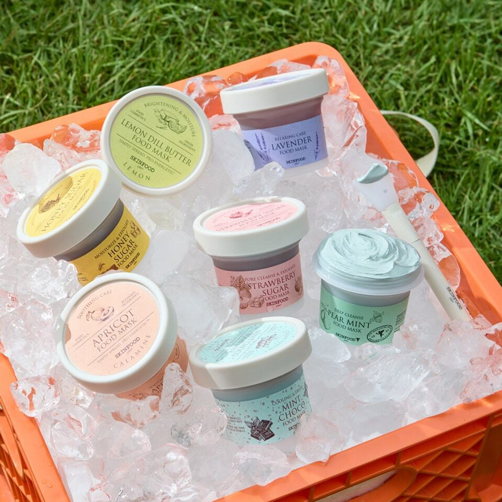 Skinfood Apricot Food Mask маска для лица успокаивающая для проблемной и жирной кожи с абрикосом и каолином