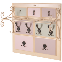 Вешалка настенная Пандора 2 Айвори Акварель