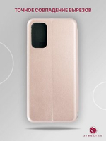Чехол книжка Xiaomi Poco M3/Redmi 9T силикон матовый розово-золотистый Zibelino