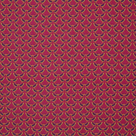Шёлково-вискозная ткань "Цапли" на оттенке фуксии (118 г/м2)