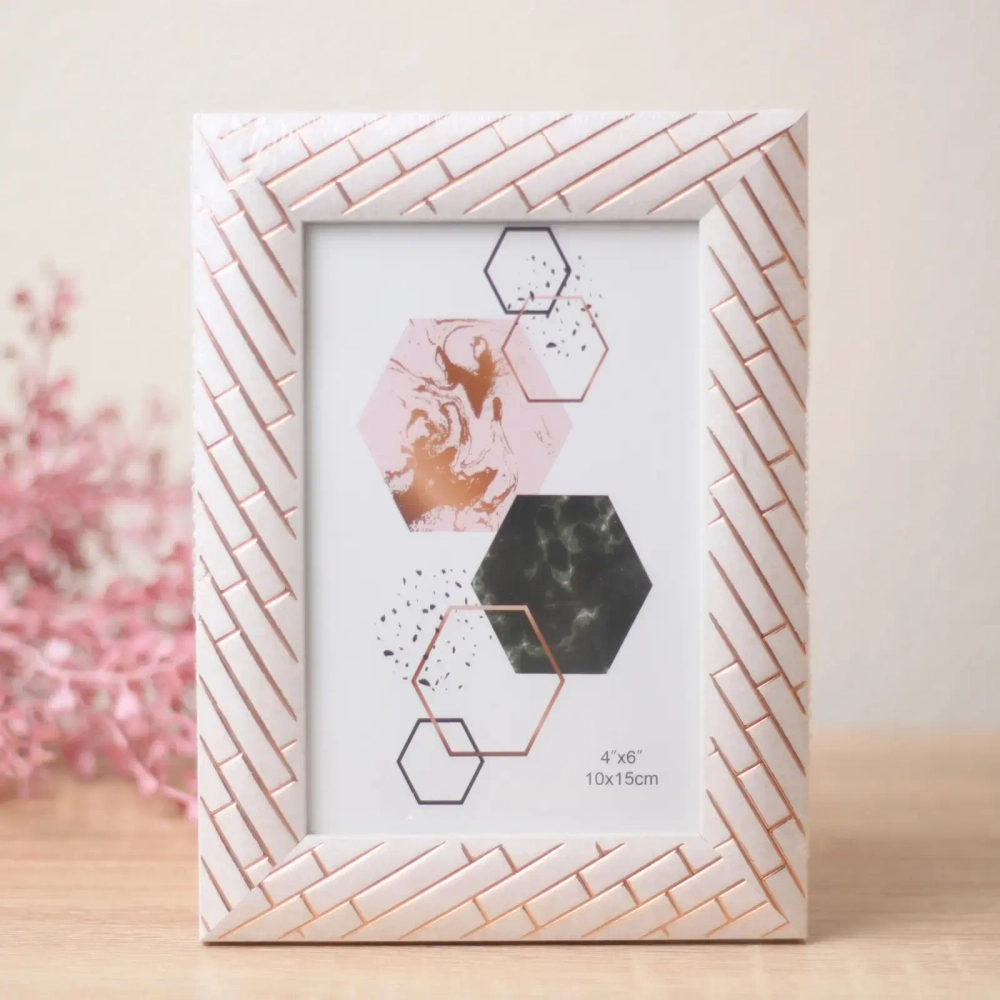 Фоторамка 10*15см «Флоренция» бледно-розовый, пластик