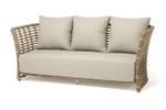 "Валенсия" диван из искусственного ротанга трехместный, цвет соломенный