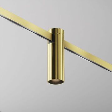 Магнитный трековый светодиодный светильник 5W 3000К 24V TR143-1-5W3K-W-BS латунь Focus Led Flarity Maytoni