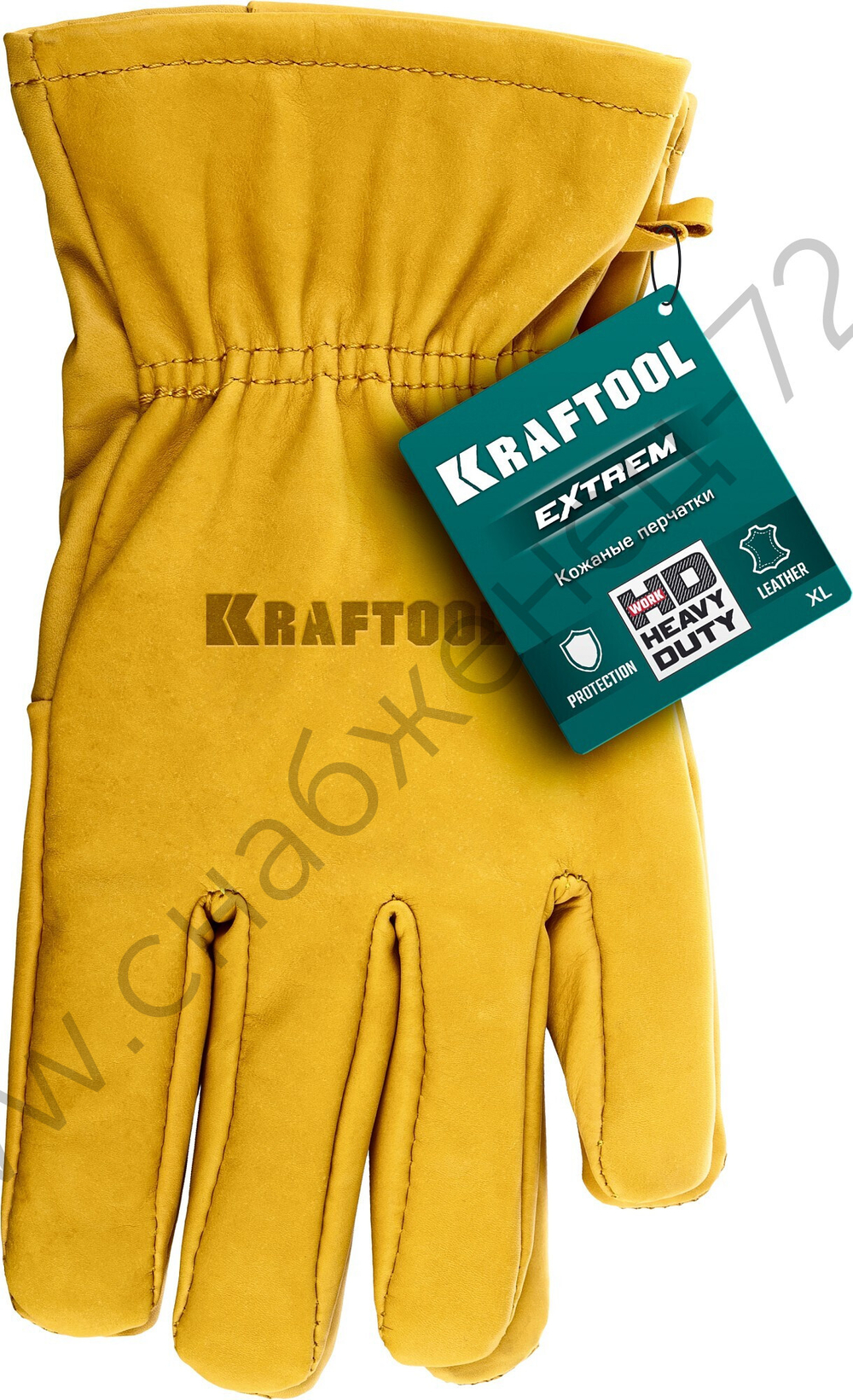 KRAFTOOL EXTREM от мех. воздействий, XL, кожаные перчатки (1136-XL)