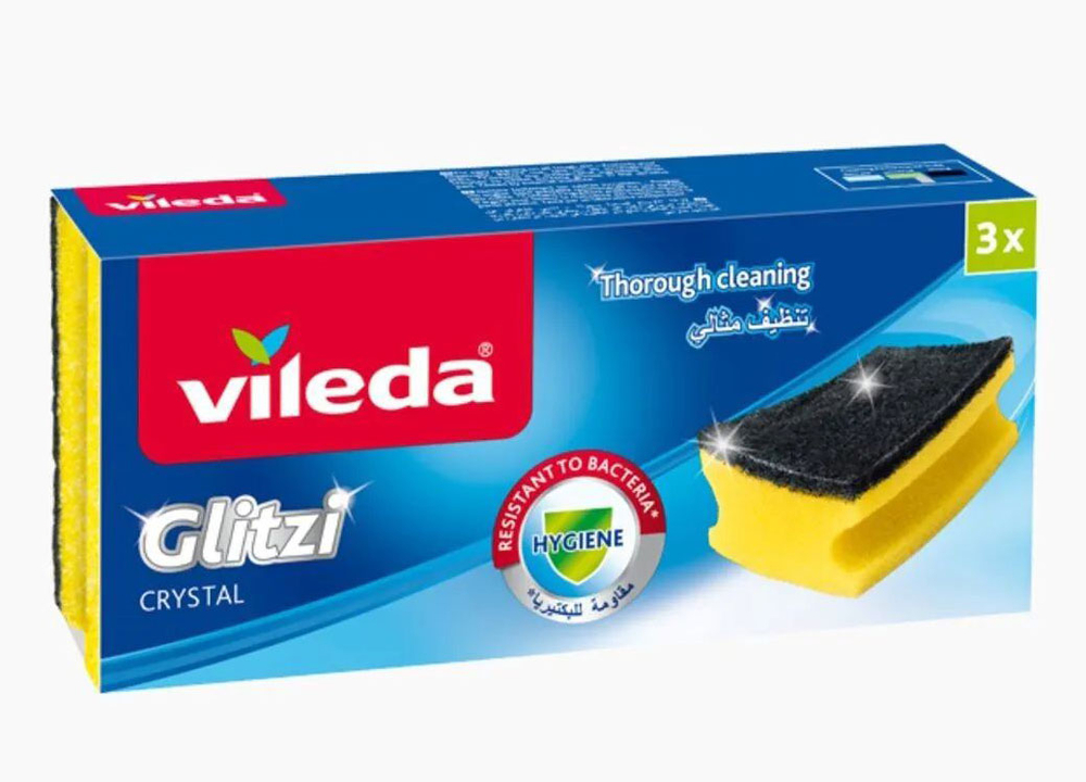 Губка Vileda Глянец Crystal (3 шт)