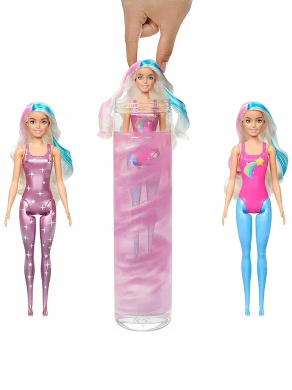 Кукла барби Color Reveal HJX61 Rainbow Galaxy — кукла-сюрприз «Галактика»