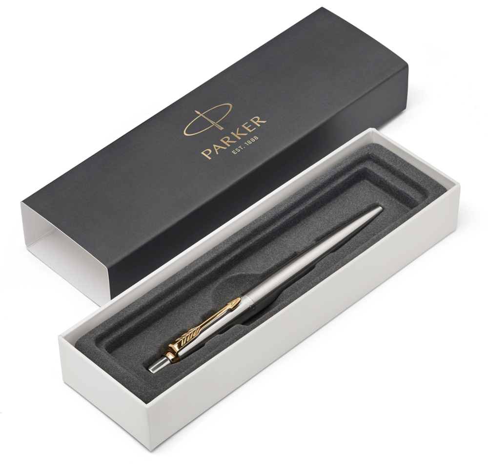 Шариковая ручка Parker Jotter Essential St. Steel GT (с гравировкой)