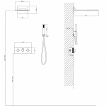 Душевая система ABBER Wasser Kreis AF8151NG никель