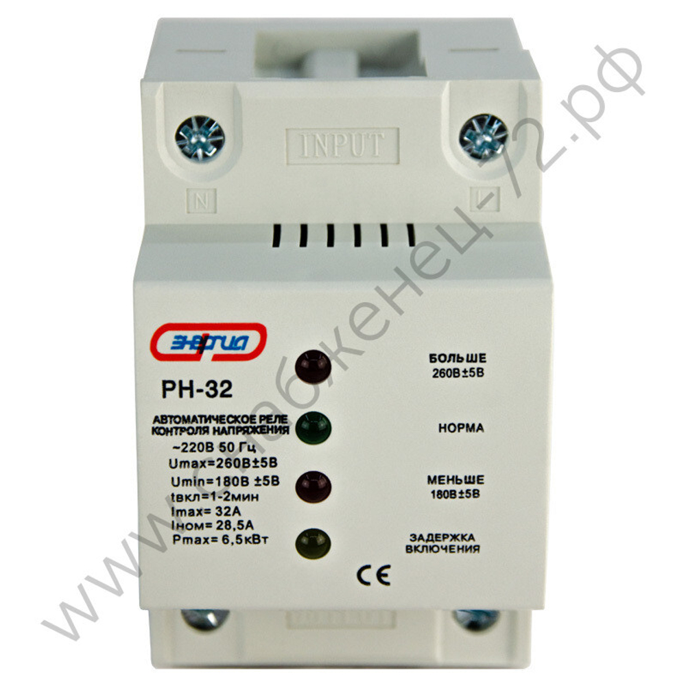 Реле контроля напряжения Энергия PH, HDP (однофазные)