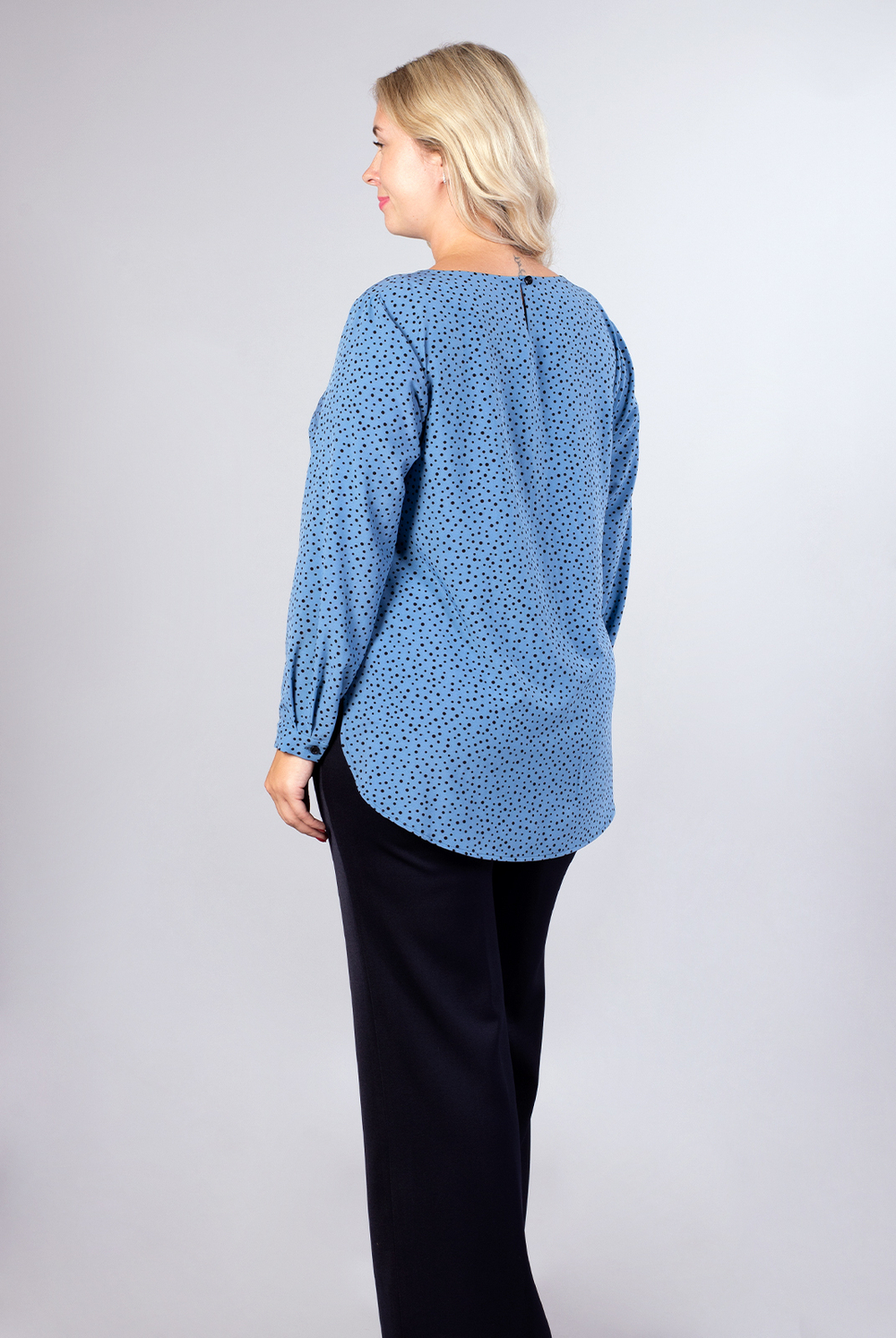 Блузка женская 1567А, горох #176Горб091567А