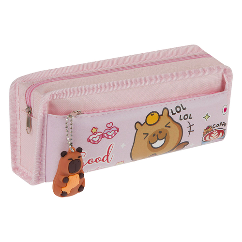 Пенал мягкий 210*90*55 MESHU "Capy", 2 отделения, полиэстер, ПВХ