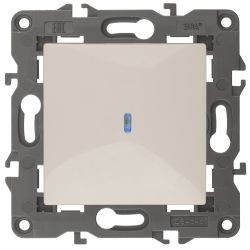 14-1102-02 ЭРА Выключатель с подсветкой, 10АХ-250В, IP20, Эра Elegance, сл.кость