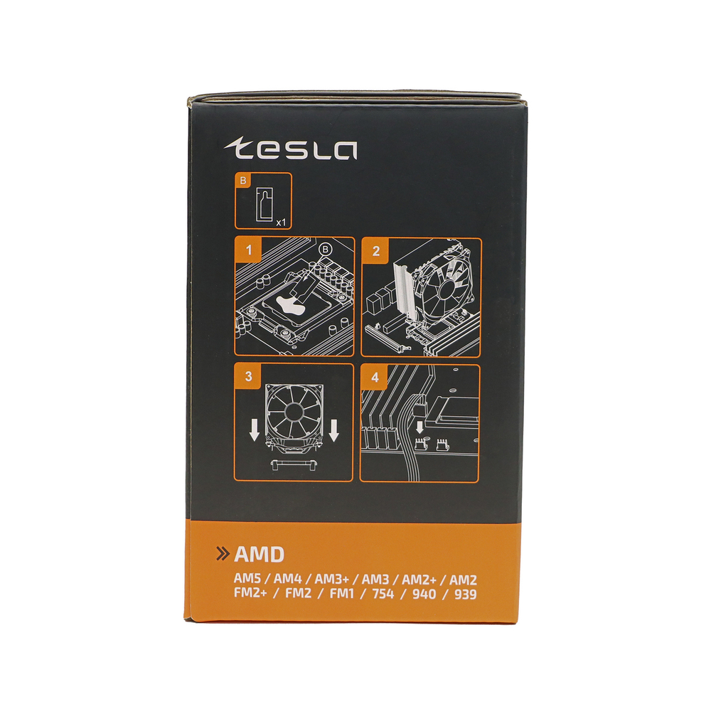 Кулер для CPU TESLA SHADOW 903, 1х92мм, 2400rpm, 3-pin, Al+Cu, серебристый-черный-белый, 52CFM, 23дБ, 3-PIPE(прямой контакт), TDP 130Вт, INTEL 1700/1200/115x/775/1366, AMD AM5/AM4/AM3(+)/AM2(+)/FM2(+)/FM1/754/940/939 (TSL-903-SD)