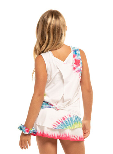 Футболка для девочки теннисная Lucky in Love Novelty Summer Fun Tie Back Tank - разноцветный