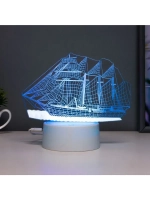 Светильник сенсорный «Фрегат» LED 7 цветов USB/от батареек б