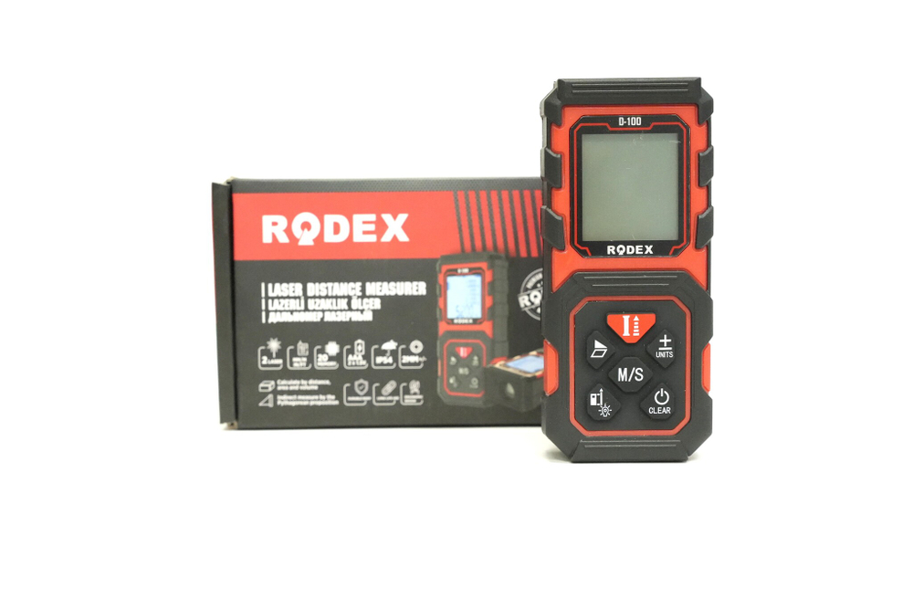 ДАЛЬНОМЕР ЛАЗЕРНЫЙ RODEX 100М RHT0903100100