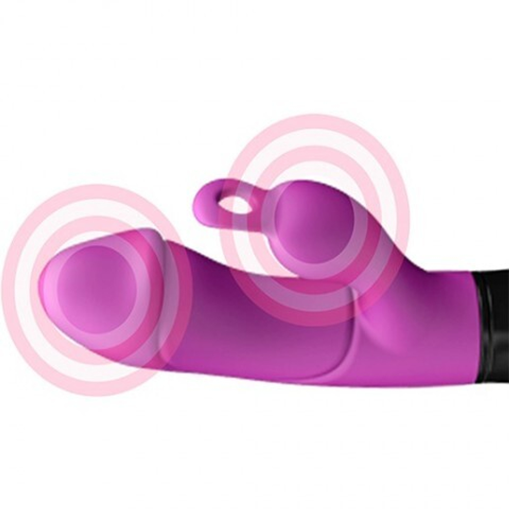 Вибратор-кролик Adrien Lastic Ares, фиолетовый, 20,6х3,8 см