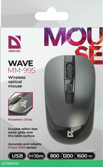 Мышь Defender Wave MM-995 серебристый (52993)