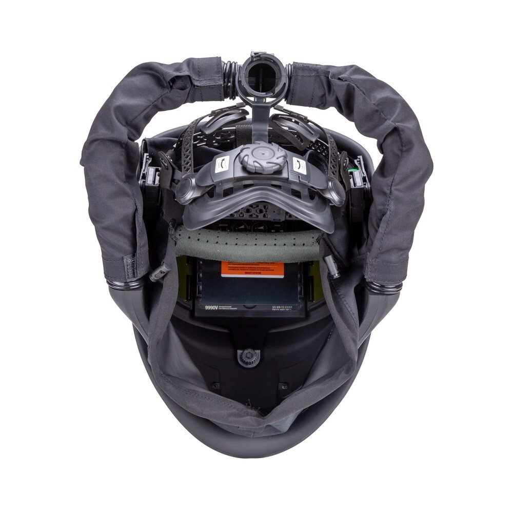 Маска сварщика Guardian черная (ф-р 9990V, внутр. рег.) с турбоблоком Guardian Air