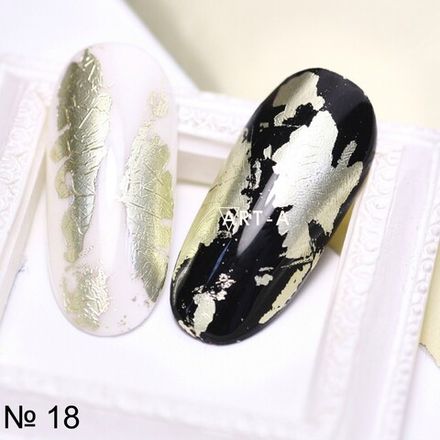 Art-A Фольга переводная Глянцевая платина (18)