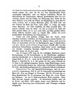 Studien Uber Angeborene Farbenblindheit | H.L. Cohn