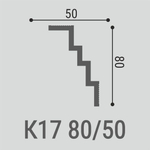 Карниз потолочный К17 80-50