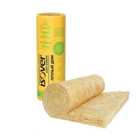 Теплоизоляция Isover Теплый дом Твин рулон 5490x1220x50 мм 2 шт (10 кг/м3; 0,67 м3; 13,4 м2)