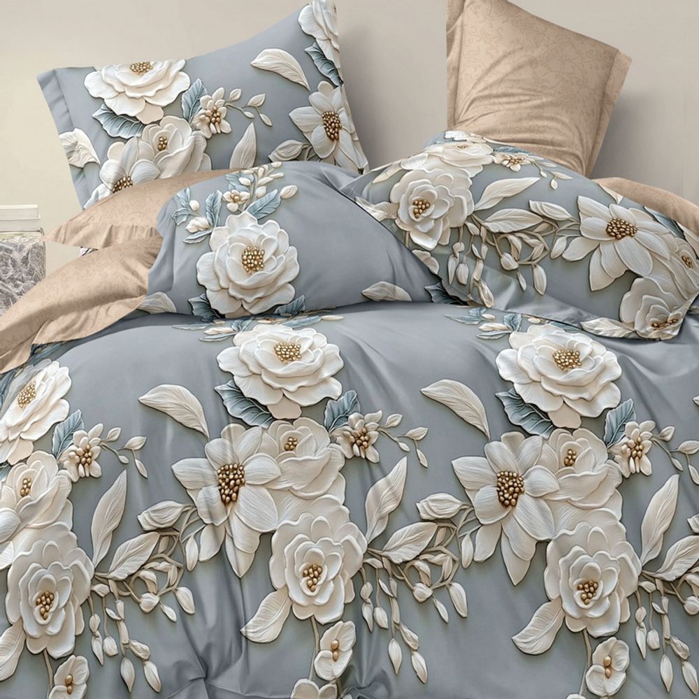 Комплект постельного белья "П37. 2614", поплин, 100% хлопок, Россия.