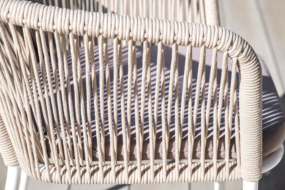 "Диего" обеденная группа на 4 персоны, круглый стол "дуб", цвет бежевый