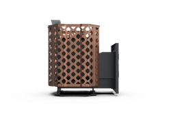 Банная печь Душа- 15 Сетка Ремейк Закрытая Каменка