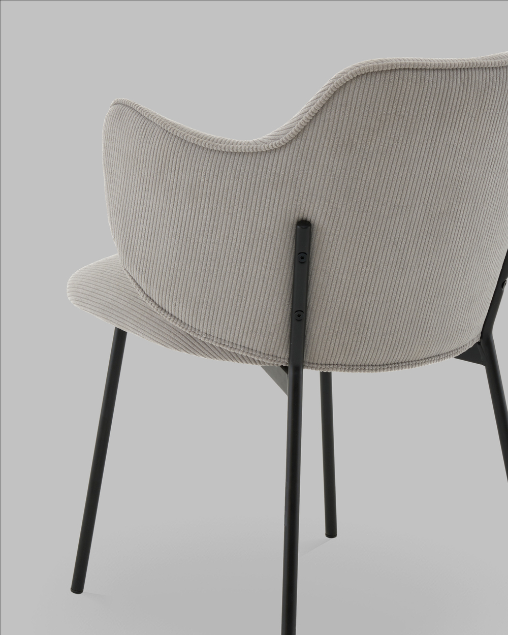 Стул Джиннет NEW велюр светло-серый