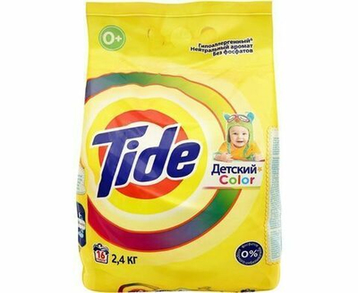 Стиральный порошок ТАЙД автомат, ДЕТСКИЙ Колор, 2,4 кг.