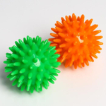 5239096 Развивающий массажный мячик с шипами, «Веселый Ёжик», твёрдый,d= 6 см, цвет МИКС