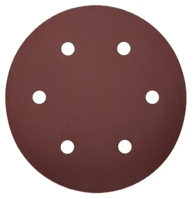 Шлифовальные круги 225 мм на липучке 10шт Р240, 6 отверстий / шлифовальные диски 225 для жирафа