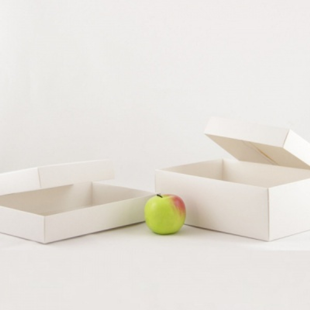 Коробка крышка-дно 30x10x20, белый, картон