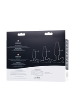 Набор из 3 черных анальных втулок Eridani (Цвет: черный)