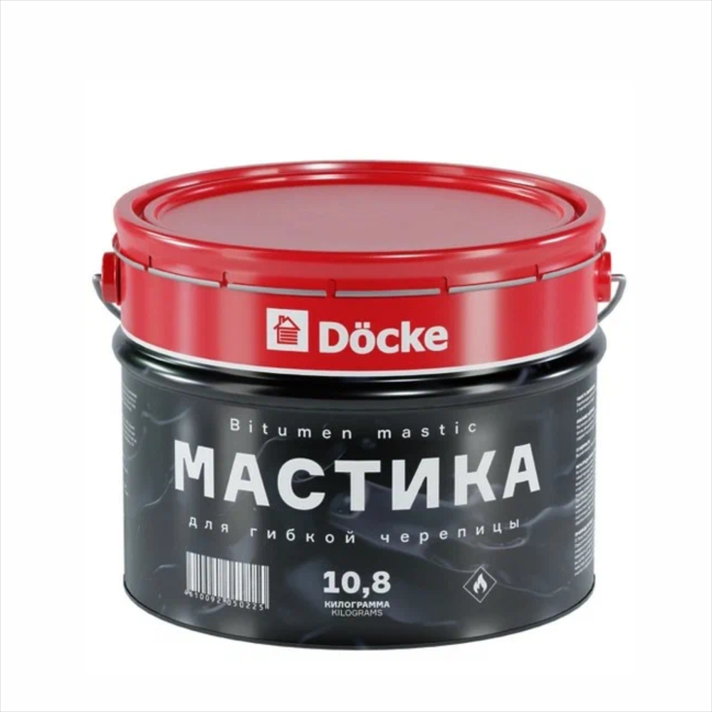 Мастика для гибкой черепицы  Битумная 10л 10,8кг Дёке