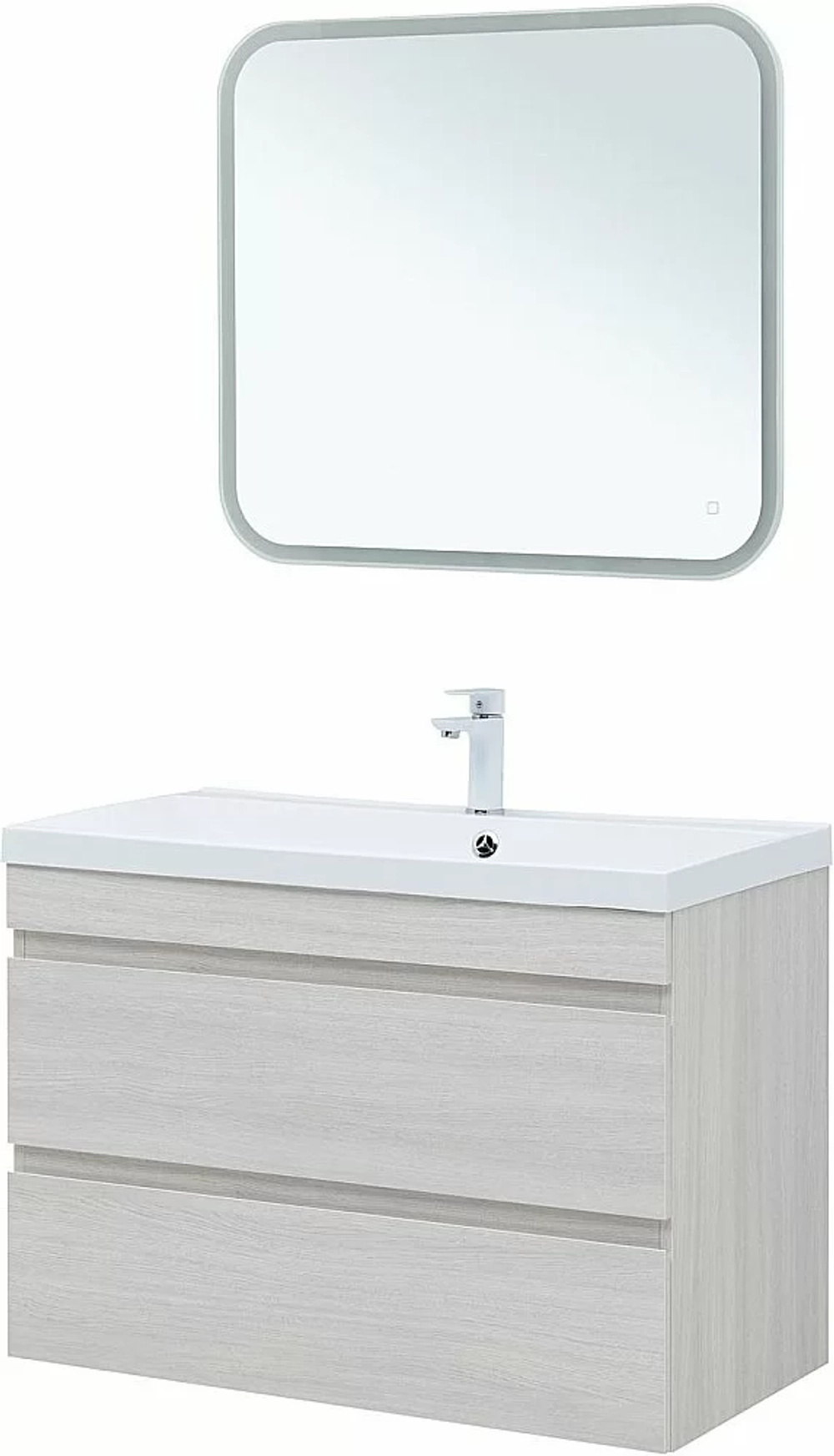 Тумба с раковиной Aquanet Нота New 334205 90 дуб холден