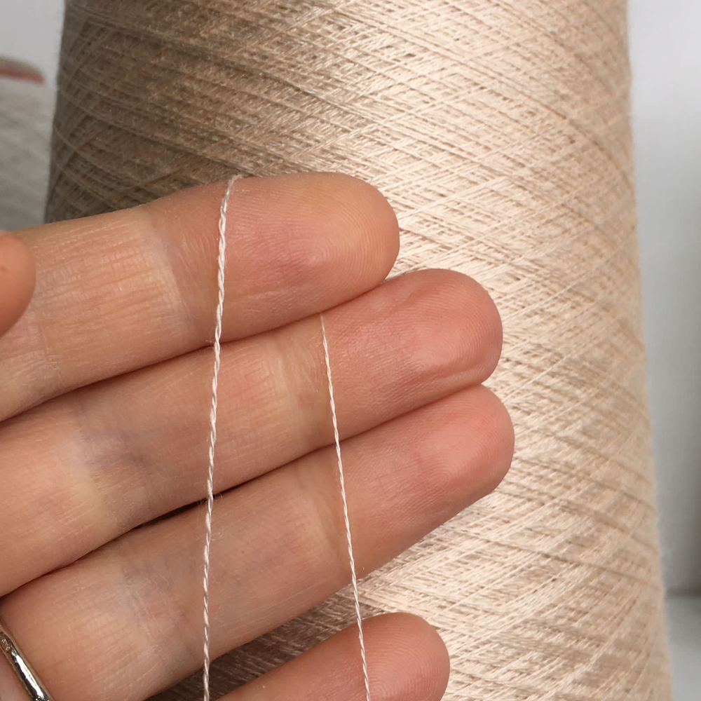 LYRA SPRING - Biella Yarn; 45% кашемир, 55% шёлк; 3000м/100гр (2/60000); col. 2M0938 бежевый тёплый; S706;