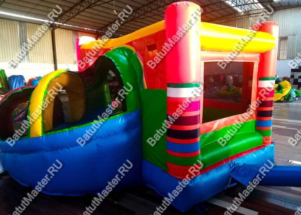 Детский надувной батут "Мир радости" 3,5*3*2,2 м